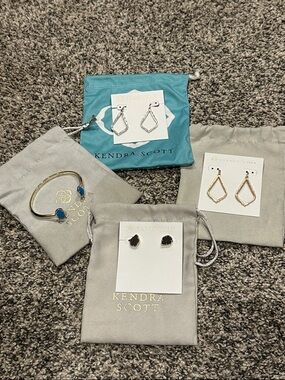 Kendra Scott Gold-Tone Jewelry Set with Blue and Black Accents